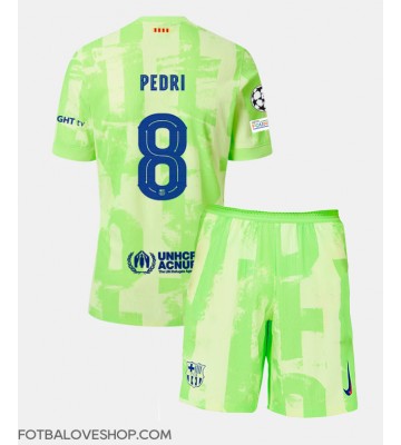 Barcelona Pedri Gonzalez #8 Dětské Alternativní Dres 2024-25 Krátký Rukáv (+ trenýrky)
